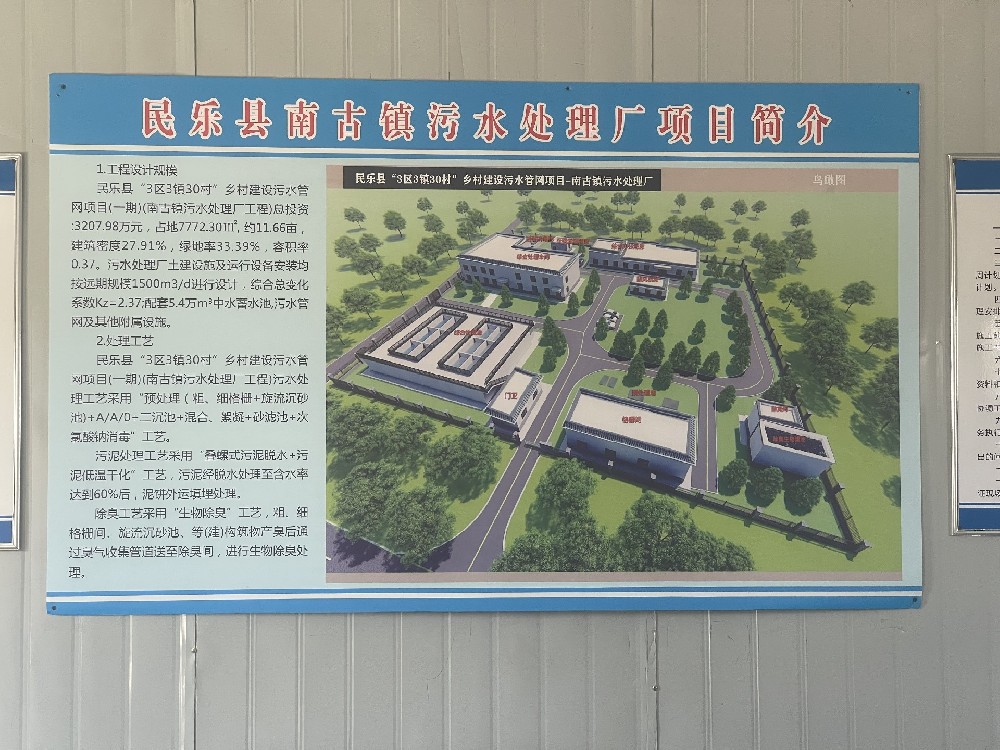 民樂(lè)縣南古鎮(zhèn)污水處理廠